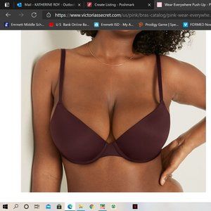 Pink Wear Everywhere Push-up Bra, Burnt Umber, 34C